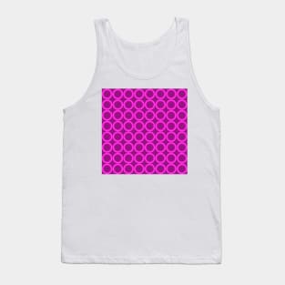 purple and pink retro geometrical pattern Tank Top